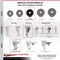 Service Caster 4 Inch Phenolic Wheel Swivel 12mm Threaded Stem Caster with Brake SCC SCC-TS20S414-PHR-TLB-M1215 - alternate 4
